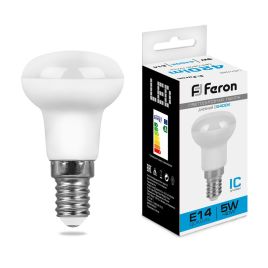 Лампа светодиодная E14 230V 5W 6400K (матовая R39), Feron LB-439