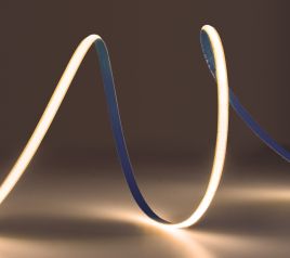 Светодиодная лента COB 24v-6.0w-320led-5mm 3000K (IP20 5m/50mm), ELFLED