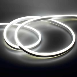 Гибкий неон Silicon + PVC 230v-12w-120led-8x16mm 6000K (SMD2835 IP67 50m/100mm), Cold White