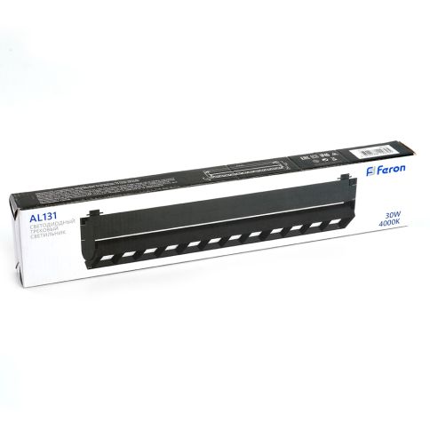 Светильник трековый 230v AL131 30w Black (2700Lm 4000K 60° ↕90°), Feron серия LensFold фото 5