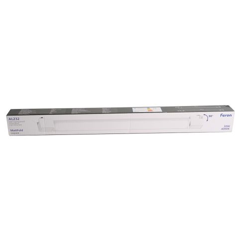 Светильник трековый 230v AL232 30w White (2100Lm 4000K 120° ↕90°), Feron серия MattFold фото 4