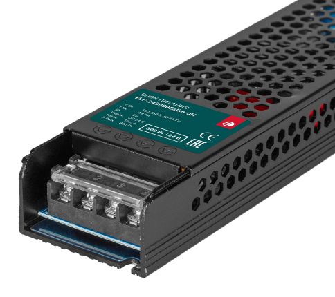 Блок питания 24v 300w Ultra Slim (12.5A, IP20, алюминий), ELF-24300BEslim-JH фото 5
