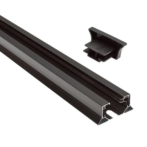 Трековый однофазный шинопровод 230v CAB1003 Black (1000 mm, комплект), Feron фото 2