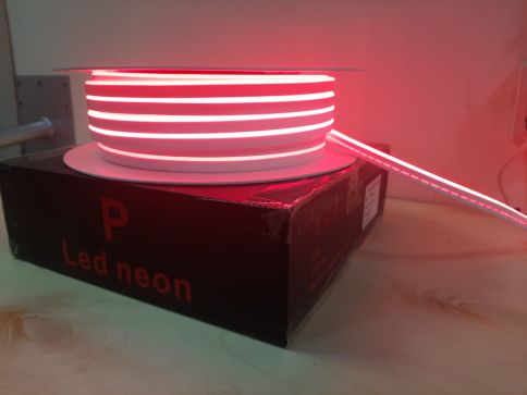 Гибкий неон Silicon + PVC 12v-12w-120led-8x16mm КРАСНЫЙ (SMD2835 IP67 50m/8.3mm), Red фото 2