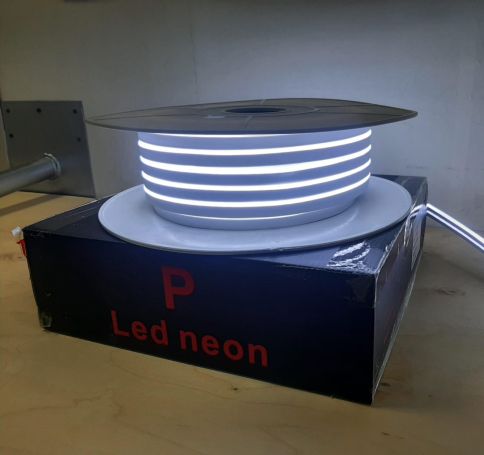 Гибкий неон Silicon + PVC 12v-12w-120led-8x16mm 6000K (SMD2835 IP67 50m/8.3mm), Cold White фото 2