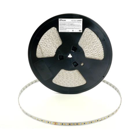 Светодиодная лента [ICx40] 48v-8.0w-120led-IP20 SMD2835 (6500K, стабилиз. до 40 м), Feron LS420 фото 4