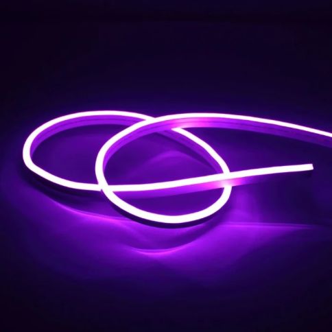 Гибкий неон Silicon + PVC 12v-12w-120led-8x16mm ФИОЛЕТОВЫЙ (SMD2835 IP67 50m/8.3mm), Purple фото 1