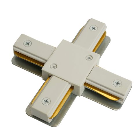 Коннектор 230v LD1018 White X (для систем CAB1007), Feron фото 1