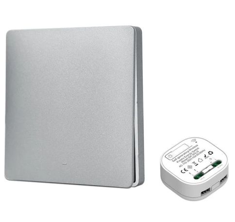 Выключатель дистанционный SMART-305JS (230V, 10A, Kinetic пульт, 1 зона, 433MHz), GRAY фото 1