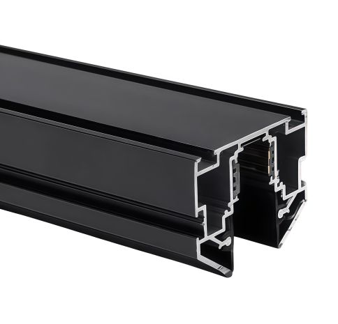 Трековый шинопровод [Magnetic 48v] для натяжного потолка Black (2000x63x47mm), Redigle RG-CXT-04 2M фото 1