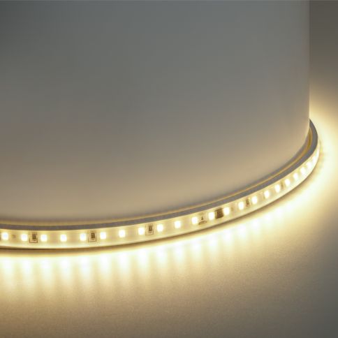 Светодиодная лента 230v-14w-120led-10mm 3000K (SMD3535 IP67 50m/100mm), Redigle фото 1