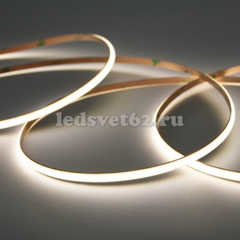 Светодиодная лента COB 24v-8.0w-480led-4mm 4000K (IP20 Ra>93 5m/50mm) LedsPower фото 1