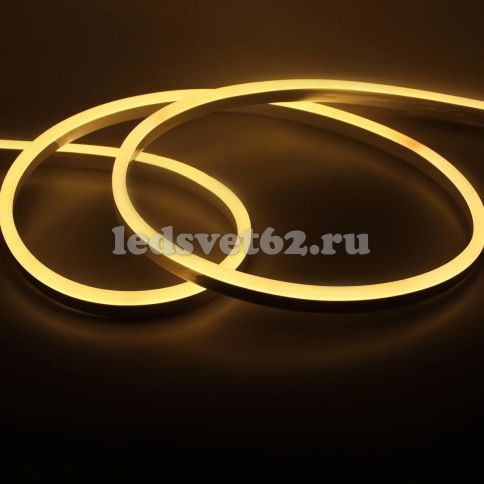 Гибкий неон Silicon + PVC 12v-12w-120led-8x16mm 3000K (SMD2835 IP67 50m/8.3mm), Warm White фото 1