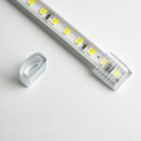 Светодиодная лента 230v-14w-120led-10mm 3000K (SMD3535 IP67 50m/100mm), Redigle фото 2